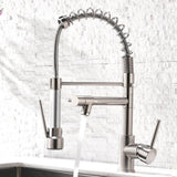 Dual Spout Pull Out Spring Faucet