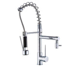 Dual Spout Pull Out Spring Faucet