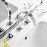 Modern Double Handle Bathroom Faucet