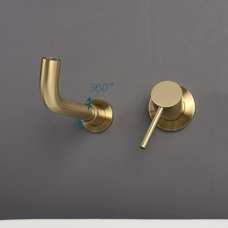 Modern Wall Mounted Bathroom Faucet